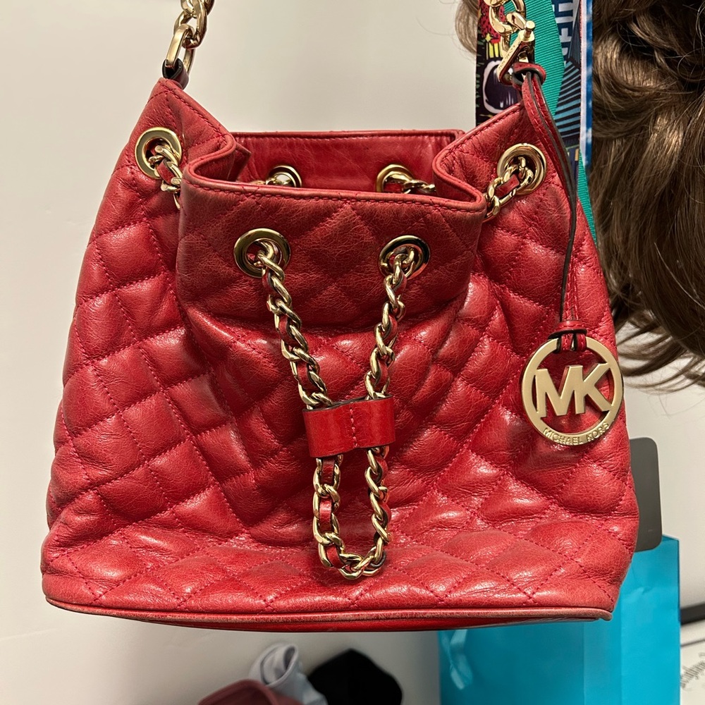 Red quilted MK bag!